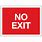 No Exit Signs Printable