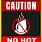 No Hot Water Sign