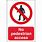 No Pedestrian Access Signs