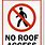 No Roof Access Sign