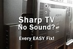 No Sound On Sharp Aquos TV