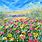 Oil Painting Wild Flowers