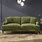 Olive Green Velvet Couch