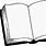 Open Book Clip Art Black and White Lines