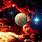 Outer Space Planets and Stars Wallpaper