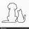 Outline of Cat and Dog