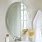 Oval Beveled Bathroom Mirror