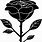 PNG Rose Image Black and White