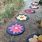 Painted Concrete Stepping Stones