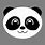 Panda Head SVG