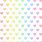 Pastel Rainbow Hearts Background