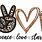 Peace Love Starbucks SVG