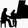 Piano Player Silhouette