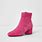 Pink Block Heel Boots
