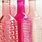 Pink Glass Bottle