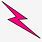 Pink Lightning Bolt Clip Art