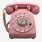 Pink Rotary Phone Clip Art