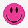 Pink Smiley-Face Sticker