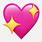 Pink Sparkle Heart Emoji