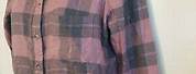 Pink and Grey Flannel Shirt