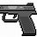 Pixel Art Gun PNG