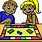 Playing Board Games Clip Art
