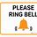 Please Ring Bell Sign Template