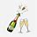Popping Champagne Bubble Clip Art