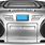 Portable Boombox Radio CD Player