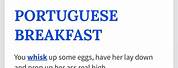 Portuguese Breakfast Urban Dictionary