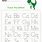 Preschool Letter and Number Worksheets