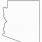 Printable Outline Map of Arizona