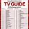 Printable TV Guide Listings
