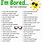 Printable Things to Do When Bored