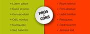 Pros vs Cons Chart