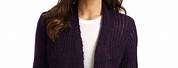 Purple Cardigan Sweater