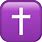 Purple Cross Emoji