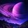 Purple Galaxy Planets Wallpaper iPhone
