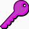 Purple Key Clip Art