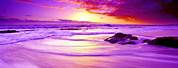 Purple Sunset Rocks Wallpaper