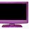 Purple TV Screen