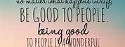 Quotes About Being Good