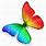 Rainbow Butterfly Art