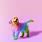 Rainbow Dog Background