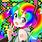 Rainbow Hair Anime PFP