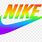 Rainbow Nike Sign
