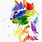 Rainbow Watercolor Cat