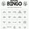 Reading Bingo Printable