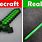 Real Life Minecraft Sword