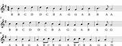 Recorder Ode to Joy Sheet Music with Letters